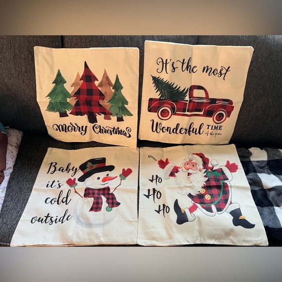 Christmas Pillow Cushion Covers - Picture 1 of 3